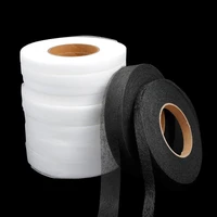white double sided sewing accessory adhesive tape cloth apparel fusible interlining fabric tape