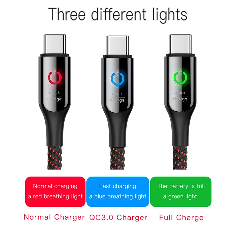 Зарядный кабель Baseus USB Type-C для Samsung S10 S9 Plus Oneplus 6t 6 5t USB-C | Мобильные телефоны и