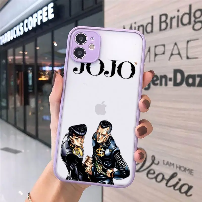 

JoJo Bizarre Adventure Phone Cases Matte For iPhone 12 Mini 11 Pro XR XS Max 7 8 Plus X Hard PC Back Cover