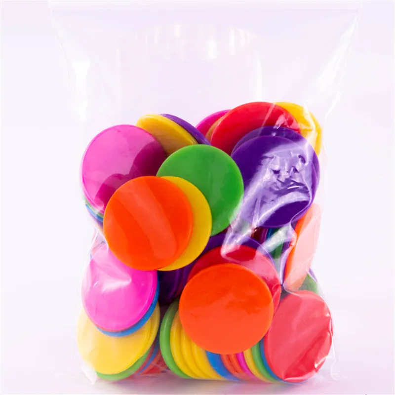 Mix colour 100 шт./лот пластиковые покерные фишки казино маркеры бинго Токен Забавный семейный клуб настольные игры игрушка креативный подарок 9 цветов 25 мм - Цвет: Mix colour
