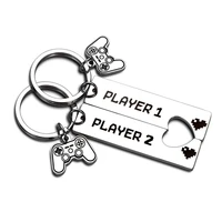 christmas gift for couple player 1 player 2 gamers gifts matching keychain for her him girlfriend boyfriend valentines day gift