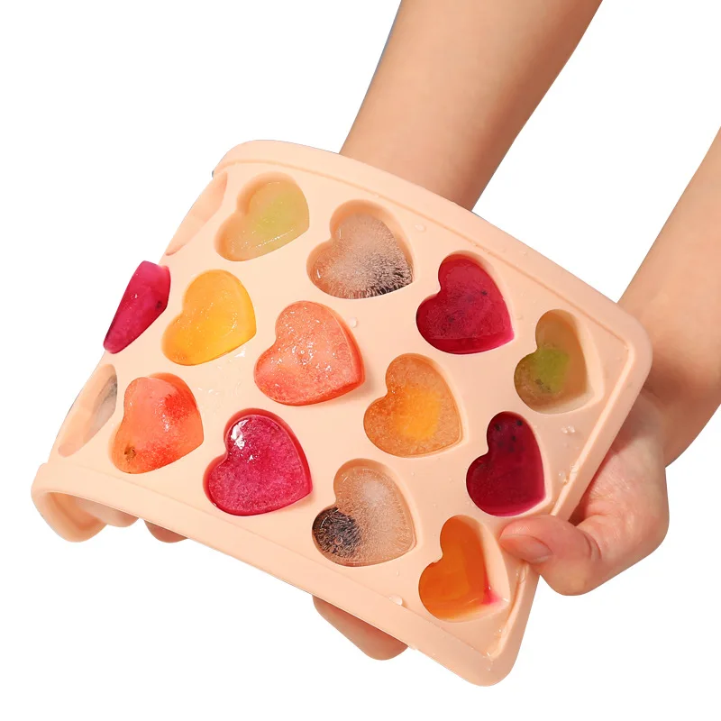 

Creative Silicone Ice Box Ice Mold With Cover Household Ice Box Ice Lattice Refrigerator Ice Diy Complementary Food Box