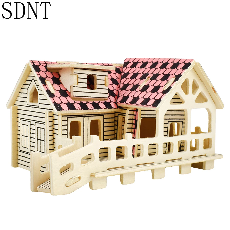 3D деревянные пазлы игрушки для детей сделай сам цветные граффити креативная