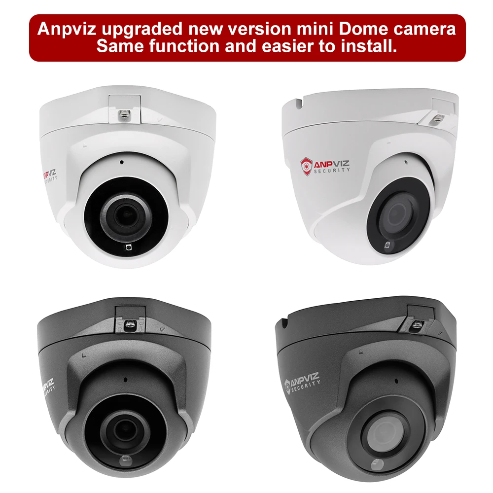 anpviz 5mp poe ip camera indoor mini dome security video surveillance audio built in mic h 265 danale app hikvision compatible free global shipping