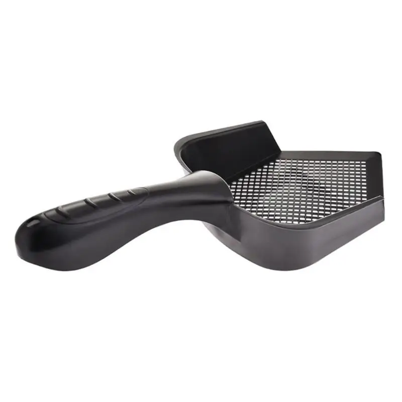 

K3NA Portable Thicken Practical Cleaning Plastic Spoon Long Handle Pet Litter Shovel