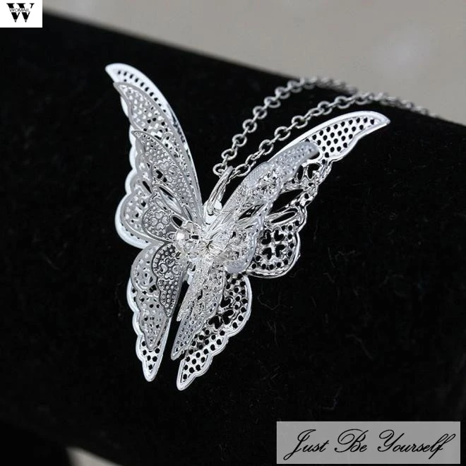 Милый кулон бабочка ожерелье из сплава изящное персонализированное чокер для