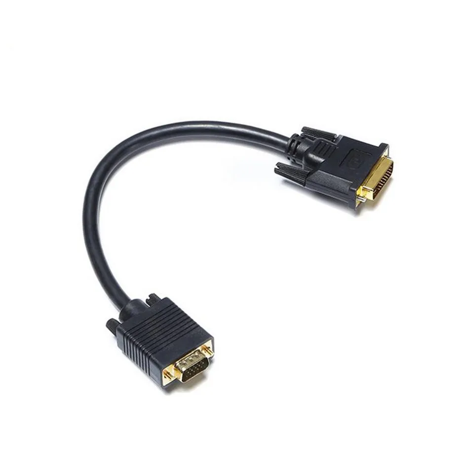 Кабель с разъемом DVI Male на VGA I 24 + 5 соединительный кабель для видео HDTV DVD