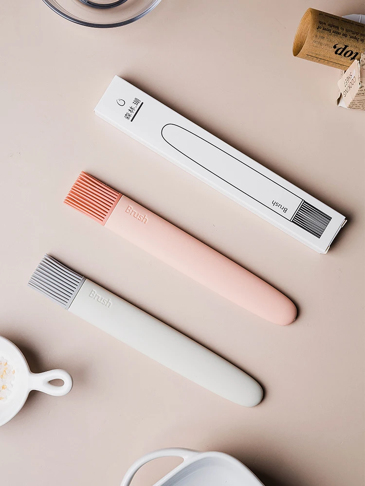 

Baking Accessories Barbeque Cooking Tools Silicone Oil Brush Kitchen Pancake Brush Oil Household High Temperature Food Grade