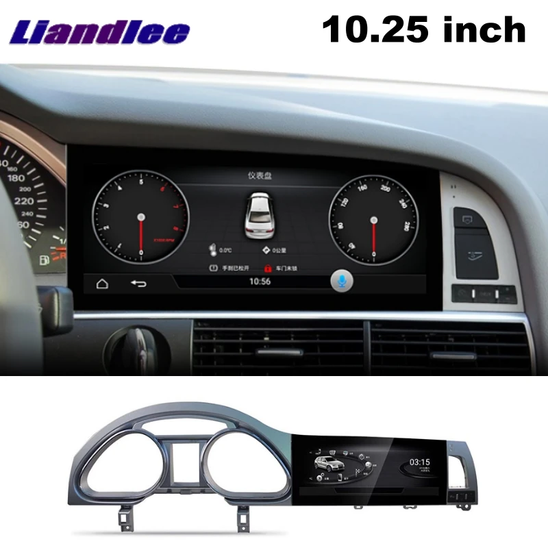 Автомобильный мультимедийный плеер с экраном 2004 дюйма для Audi A6 A6L 2011 ~ 10 25 MMI 2G 3G