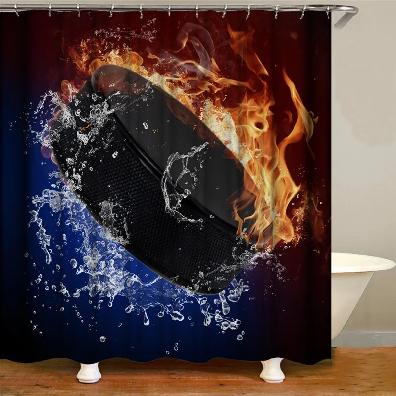 Мужская и женская пара узор душевая занавеска в комплекте полиэстер