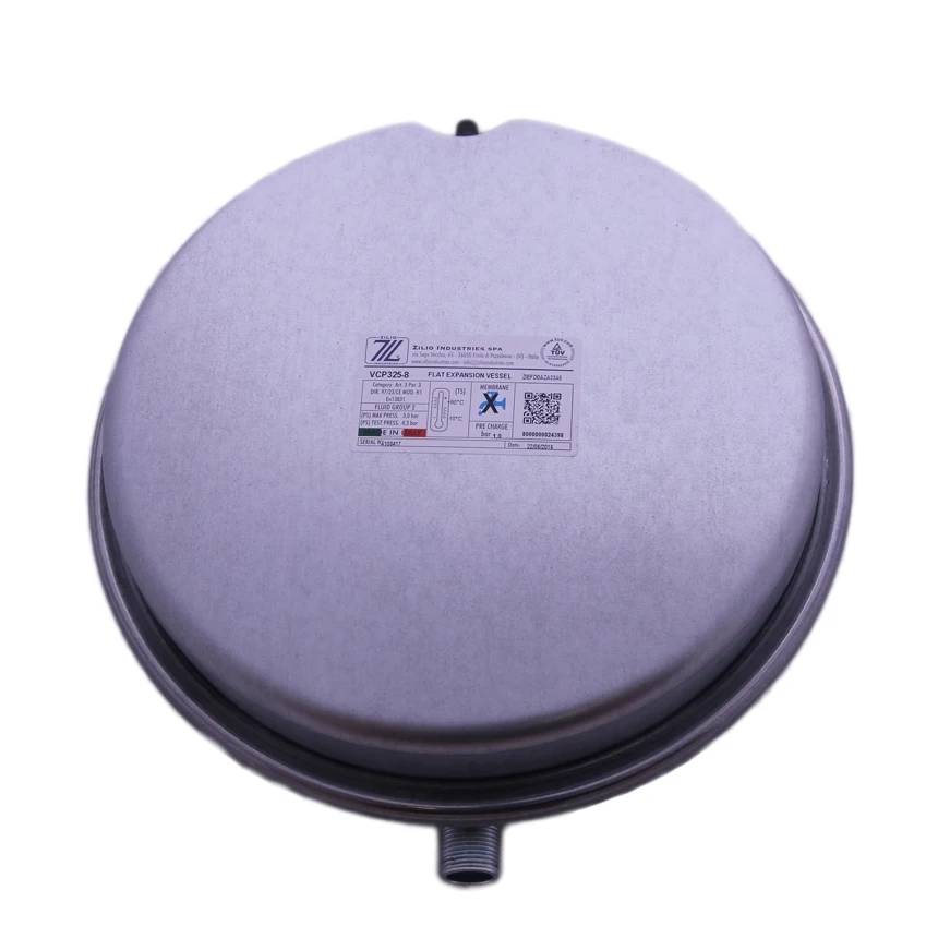 Расширительный бак (экспансомат) Aquasystem VCP 325 6 плоский круглой формы (Италия)| |