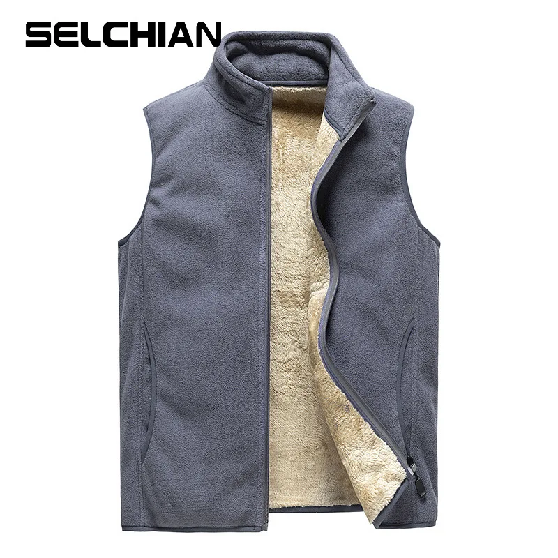 

Men' Sleeveless Vest Jackets Winter Fashion vest Male Cotton-Padded Fleece Vests Coats Men Warm Black Waistcoats Clothing 8XL