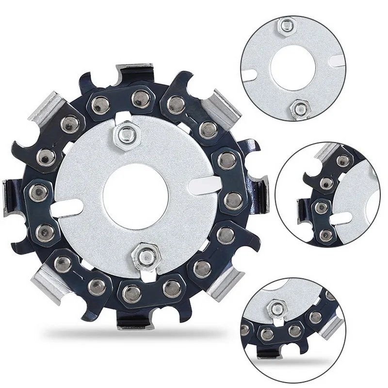 2.5 Inch 8 Teeth Chain Disk Carving Grinder Disc Woodworking Chainsaw With Angle Grinders Power Tool Accessoires | Инструменты