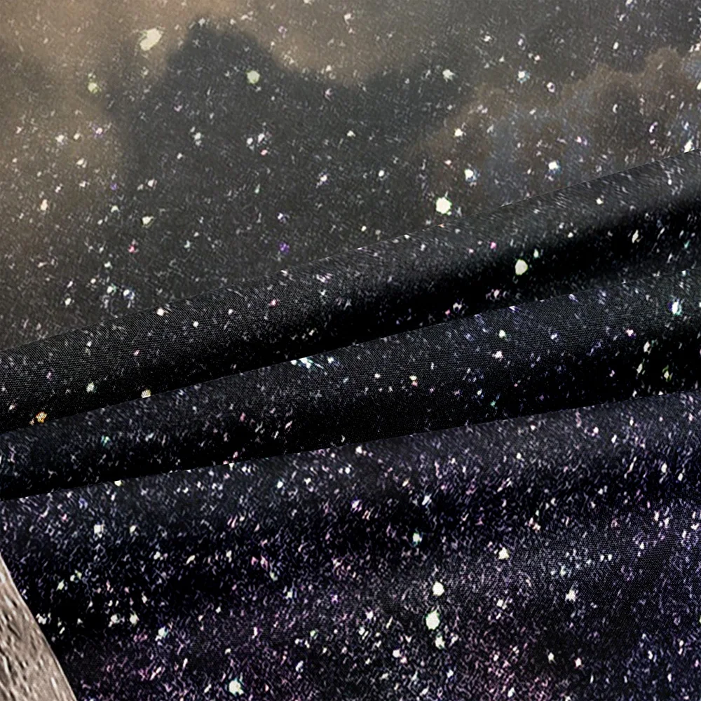 Постельное белье наборы пододеяльников с черным узором в виде облака и Луны для