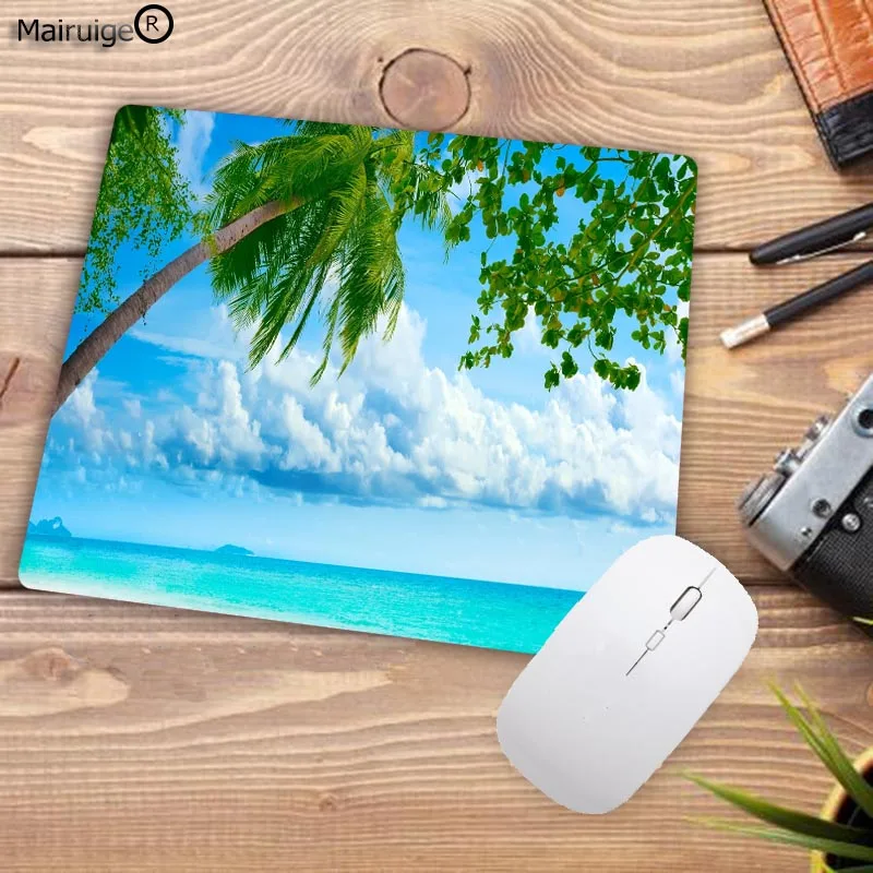 Прочный резиновый коврик для мыши XGZ природное дерево небольшой размер 18x22 см