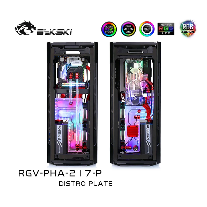 Bykski RGV-PHA-217-P доски для водных путей Phanteks ES217XE чехол Intel CPU Water Block &amp Single GPU Building |