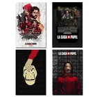 Холст для живописи печать плакатов фильм ТВ Show сезона деньги Heist настенные картины декор House of Paper холст Плакаты