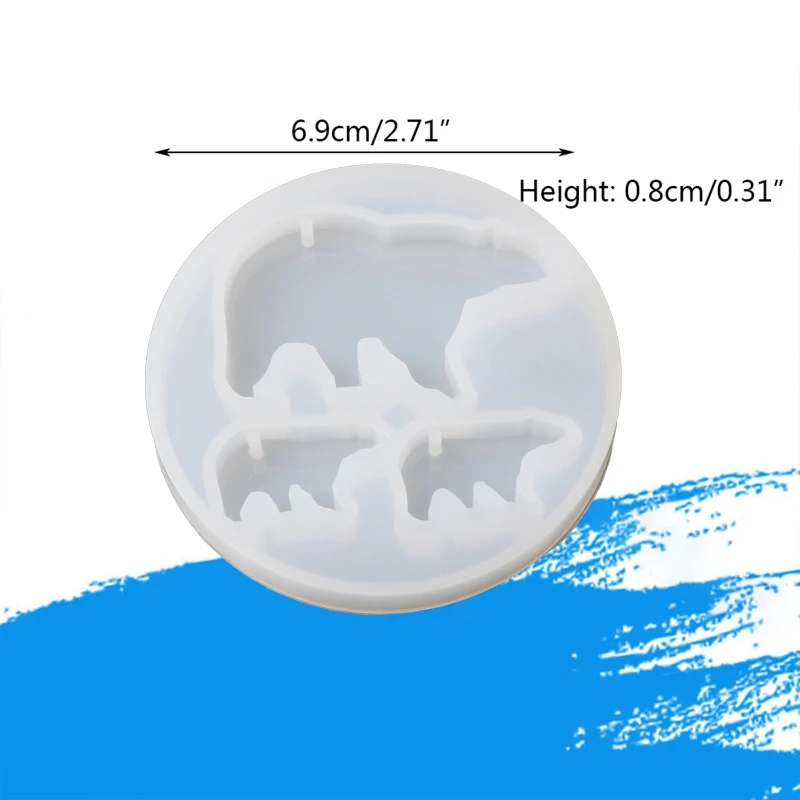 

DIY Silicone Molds Jewelry Pendant Making UV Resin Epoxy Mould Cute Cartoon Key Chain Mold Decorative