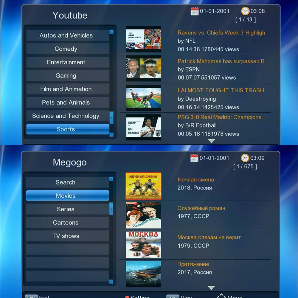 Цифровой наземный ТВ-тюнер DVB-T2 ТВ-рецептор Wifi ресивер Full HD DVBT2 DVB-C ТВ-приставка Youtube AC3 MPEG4 H.264 русский