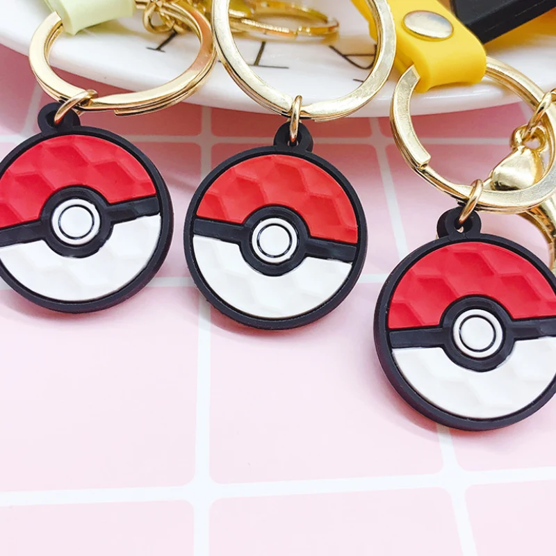 3D Аниме Фигурка Pokemon Go брелок милый Пикачу кольцо для ключей с игрушкой орнамент подвеска брелок для ключей детский брелок подарок