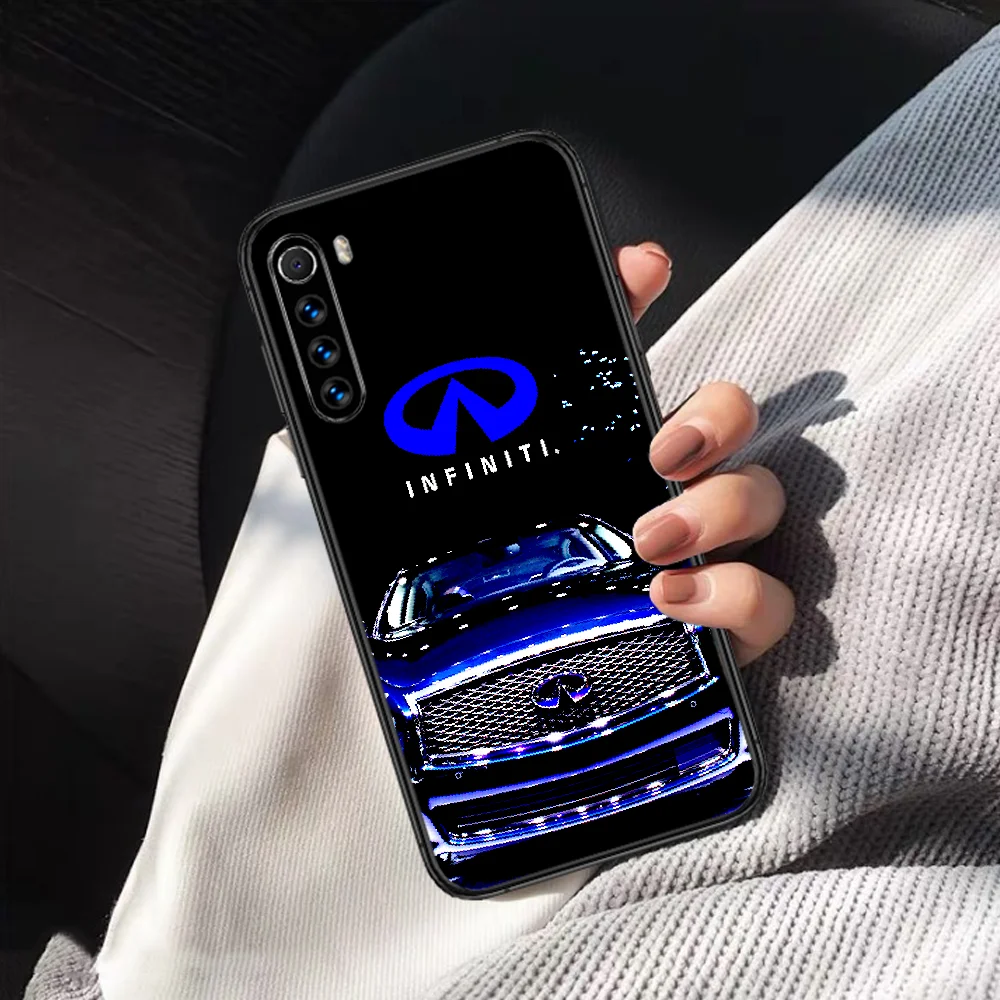 

INFINITI Luxury Brand Car Phone Case Cover Hull For XIAOMI Redmi 7 7a 8 8a 9 9a NOTE 6 7 8 8t 9 9s Pro Max 4X Black Bumper