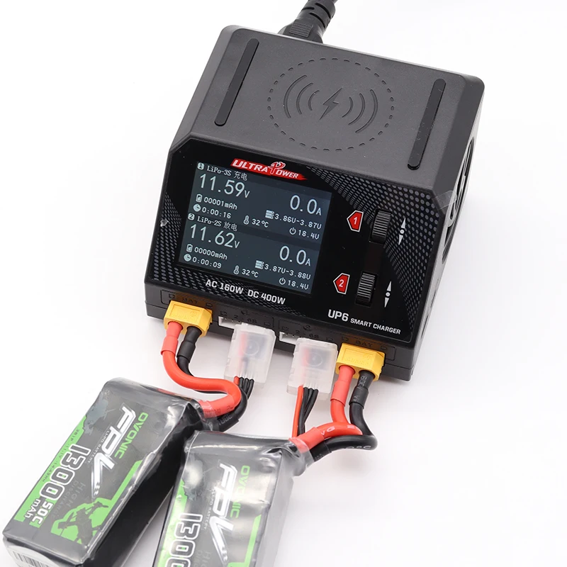 Ультра Мощность UP6 AC 160W DC 400W 10A для детей возрастом 1 6S Lipo Батарея баланс Зарядное