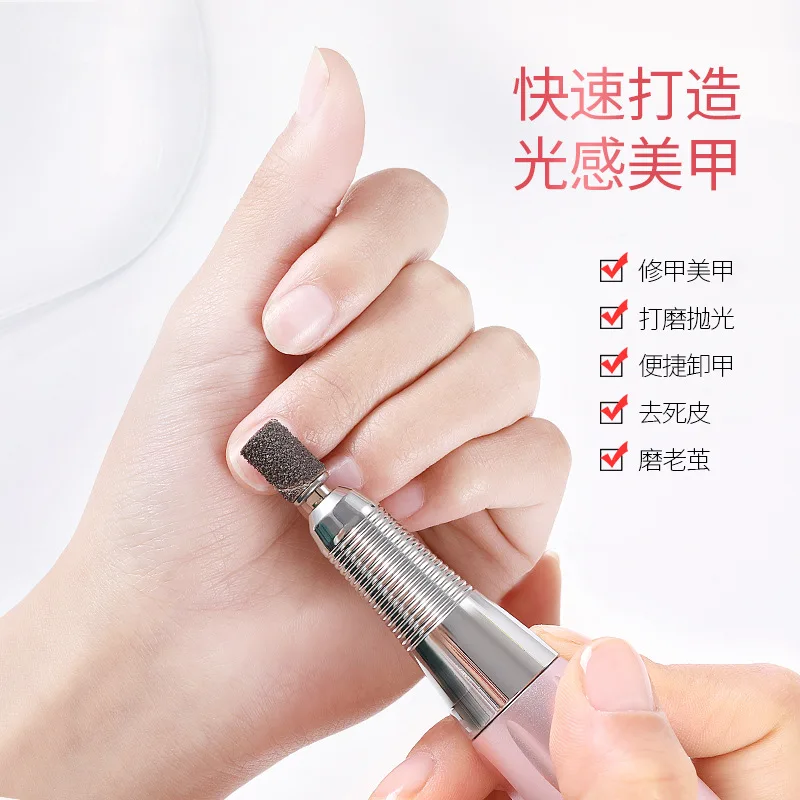 

1 set Nail Polishing Head Set Polishing Machine Accessories Polishing Head with Sand Ring Nail Art Tools Manicure Set Kit