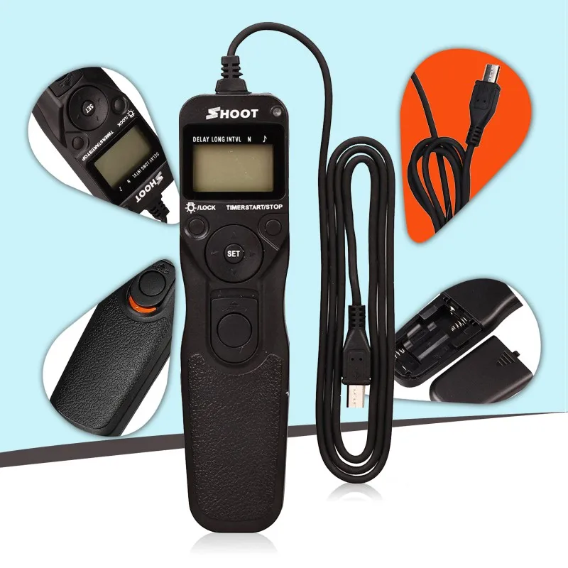 

Timer Remote Control Shutter Cable For Sony A7/a6/a6000/a7000 Camera RM-VPR1 A5000 Release Switch Controller Cord