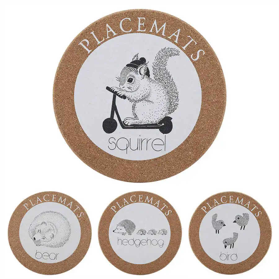 6 7 дюймов круглая пробка термостойкий утепленные горки Настольный коврик кружка