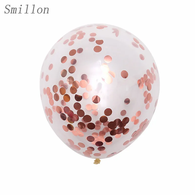 Rose Gold 8 Pcs1.5cm расшитая блестками воздушные шары День рождения украшения Дети воздушные шары шарики на день рождения украшения ко дню рождения, следа детской комнаты украшения на вечеринку дня рождения украшения для - Цвет: Rose Gold
