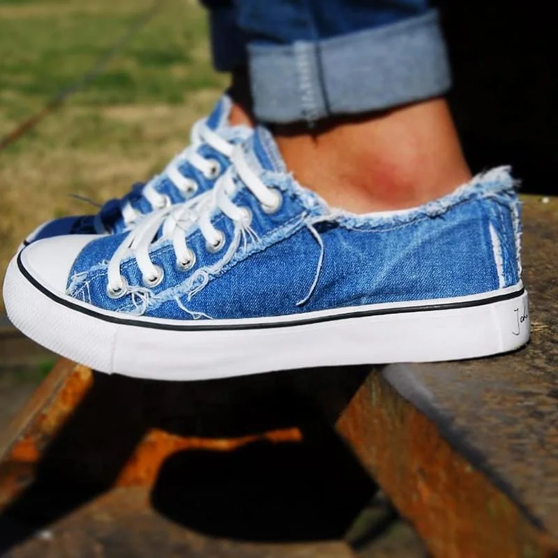 

Women's Canvas Shoes Spring and Autumn New Sports Shoes Denim Casual Shoes Canvas Shoes Sports Shoes Comfortable Casual Shoes