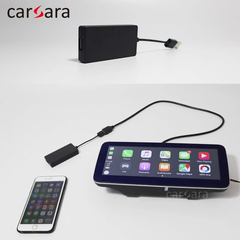 Carsara беспроводной Carplay Ключ адаптер для Android навигации сенсорный экран мультимедийный плеер - Название цвета: Wireless carplay