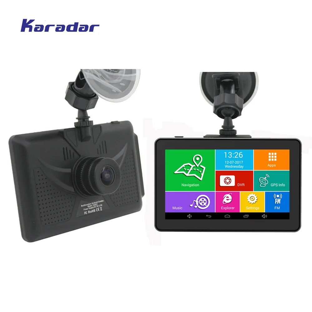 Автомобильный видеорегистратор Karadar с GPS навигацией Android 4.4.2 Wi Fi G сенсором Full HD1080P