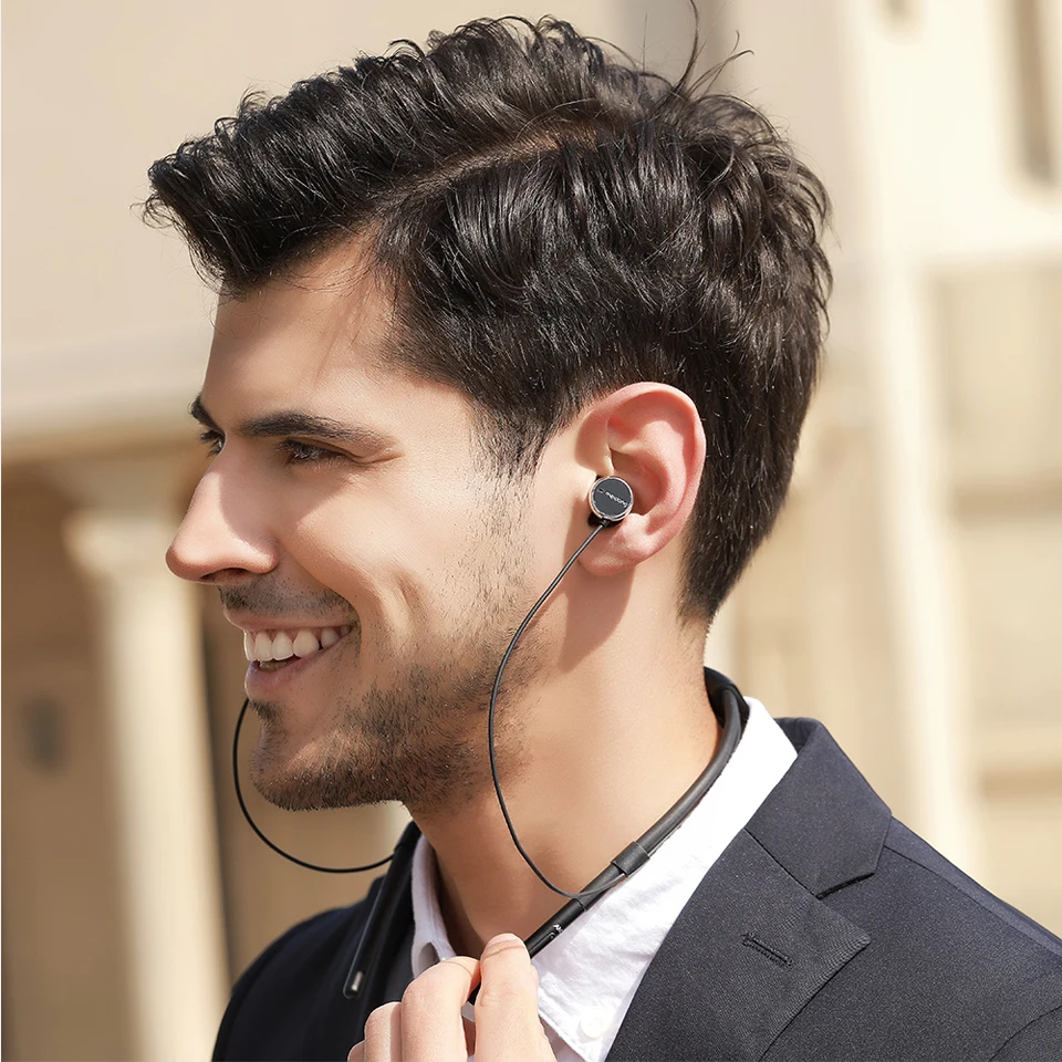 Bluetooth наушники с шейным ремешком активное шумоподавление беспроводные
