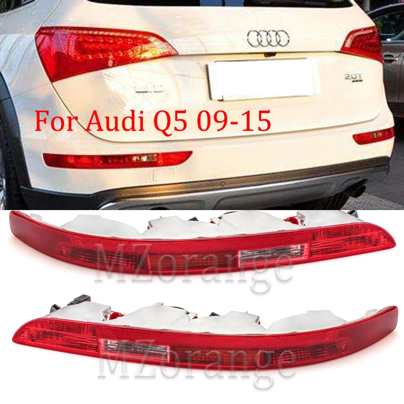 

MZORANGE Rear Bumper Reflector Tail Light For Audi Q5 2.0T 2009-2015 Lower Back Lamp Stop Brake Light Left/Right Car Accessories