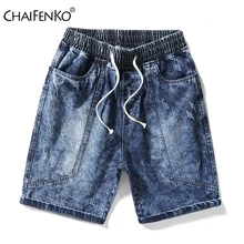 CHAIFENKO Mens Plus Size Summer Shorts Jeans New Hot Fashion Casual Retro Denim Shorts High Quality Brand Denim Shorts Men M-8XL