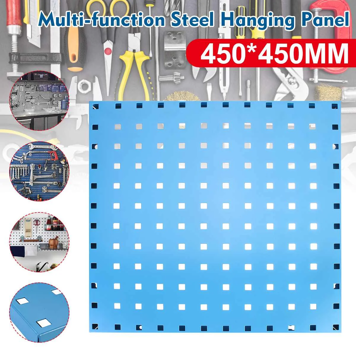 

Подвесная доска для инструментов, органайзер 45x45 см, стеллаж для хранения винтовых гаечных ключей