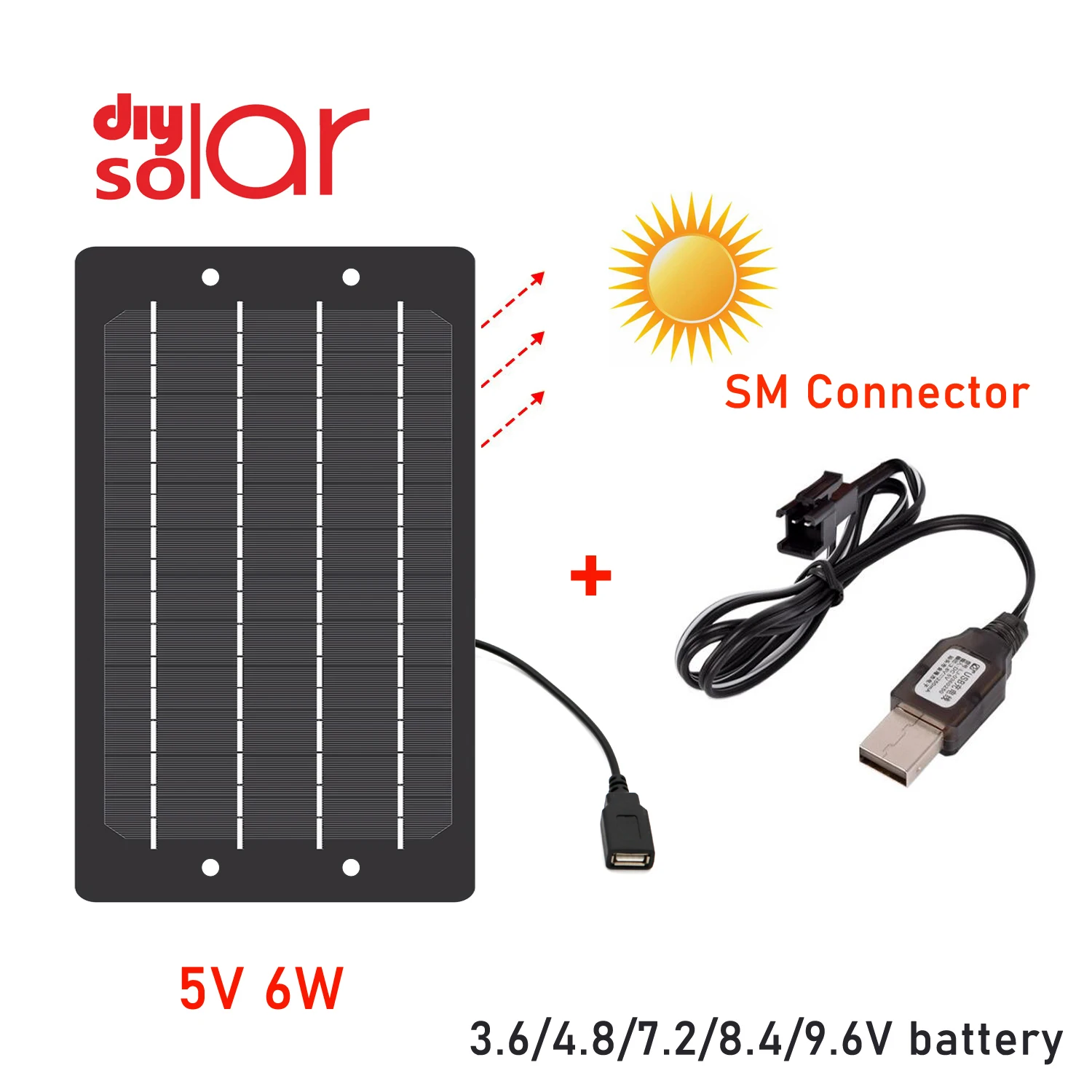 5 в 6 Вт 3 мА солнечная панель 6/7/4./2/8.4/9.6 Ni Cd MH Lipo зарядное устройство USB RC Quadcopter XT Plug