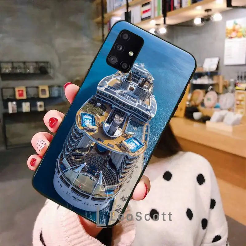 

Luxury cruise ship at sea Phone Case For Samsung A32 A51 A52 A71 A50 A12 A21S S10 S20 S21 Plus Fe Ultra