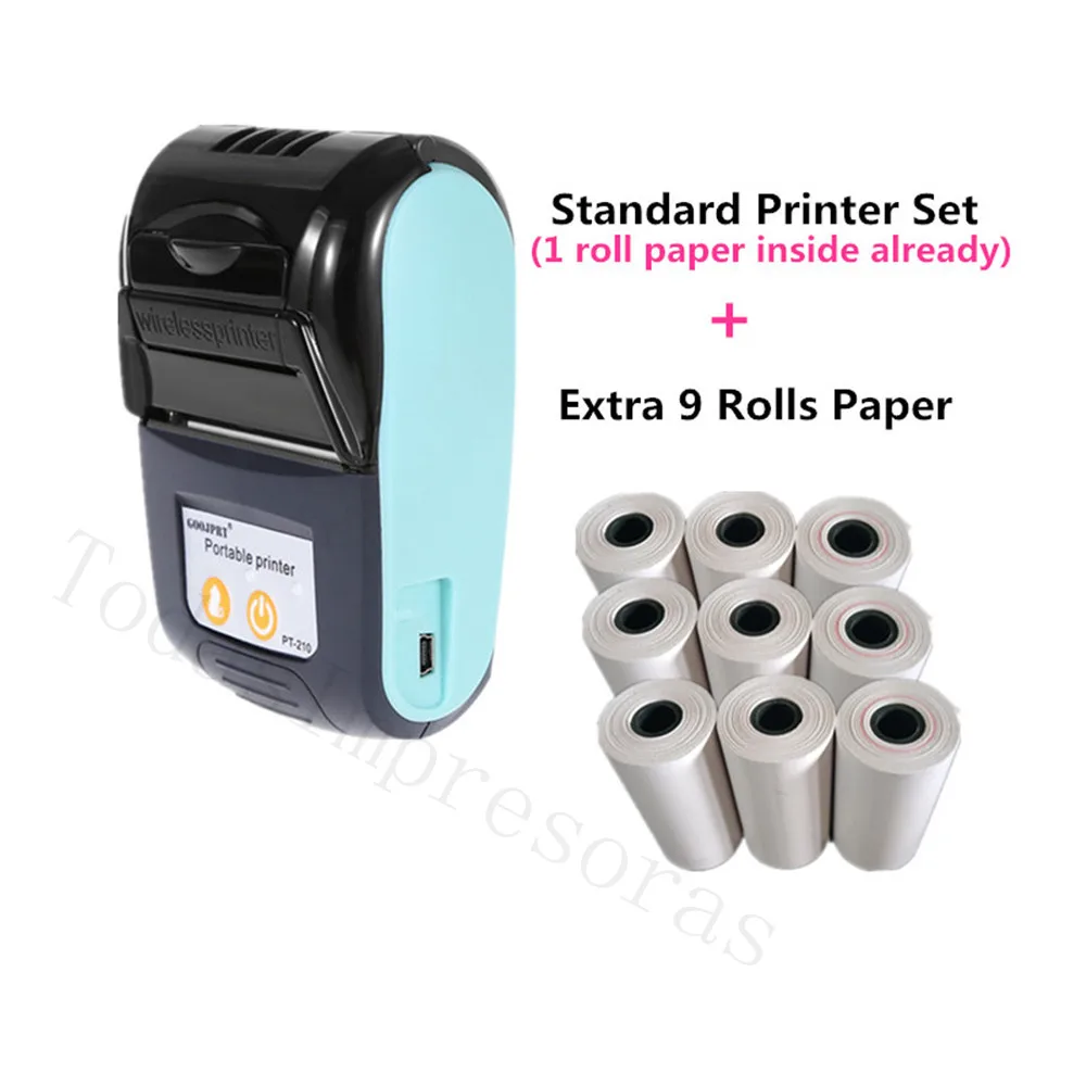 

Миниатюрный беспроводной карманный Термопринтер для чеков 58 мм с Bluetooth