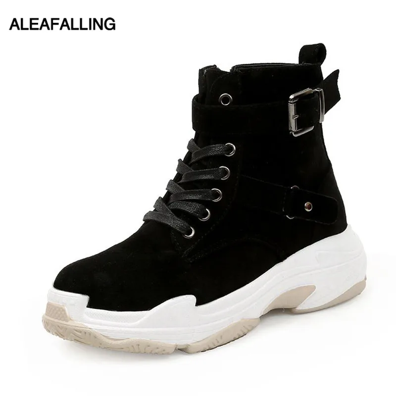 Сапоги Aleafalling женские из флока мягкие кожаные зимние сапоги для зрелых женщин