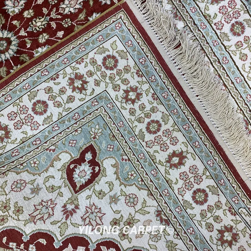 YILONG 3 'x 5' Античный персидский красный ковер для спальни Изысканный