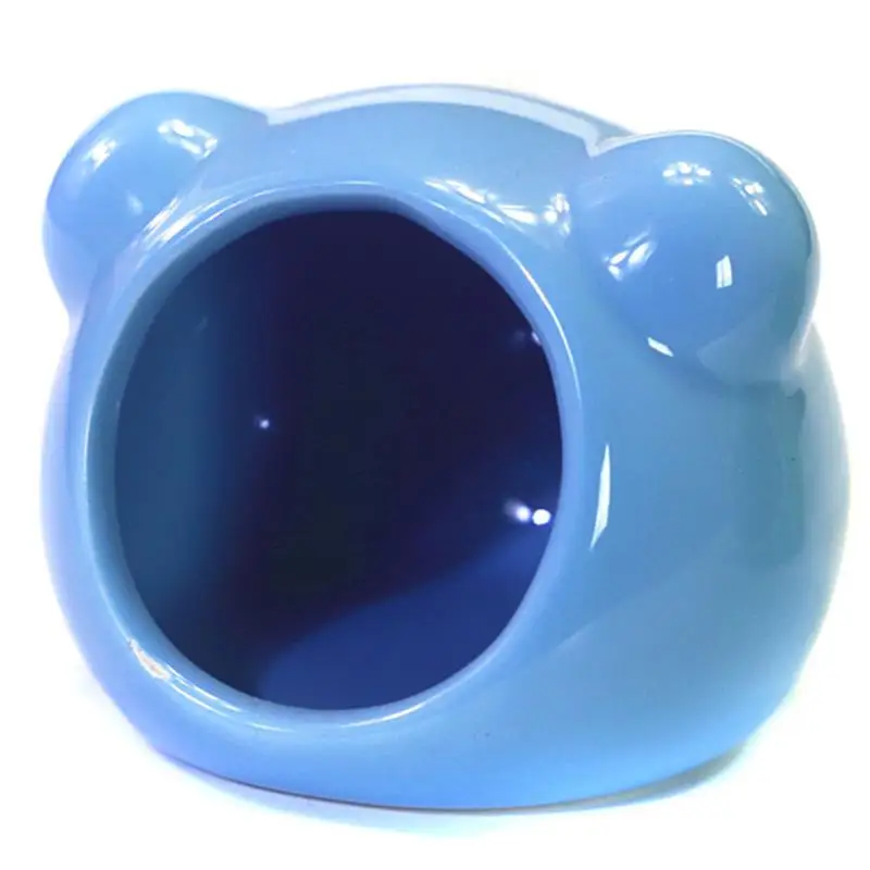 

Cartoon Hamster Hideout House Ceramic Small Pet Guinea Pig Cooling Sleeping Nest For Cage Rodent Rats Gerbils Rest Cave Supplies