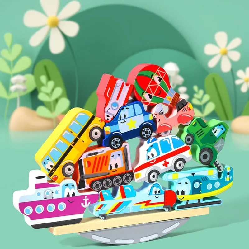 

Деревянная имитация животных, игрушка для детей для раннего развития, транспортировка, сборка, комбинированный деревянный строительный бл...