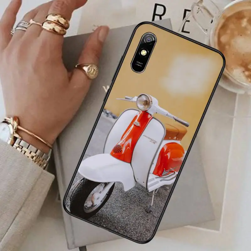 

Vespa Motorcycle Scooter cool Phone Case For Xiaomi mi 9 9t 10 redmi 9 9a 8 8a note 10 9 9s 8 8t 7 pro max funda