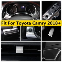 for toyota camry 2018 2022 speaker head light warning lamp start button dashboard gear panel cover trim interior accessories