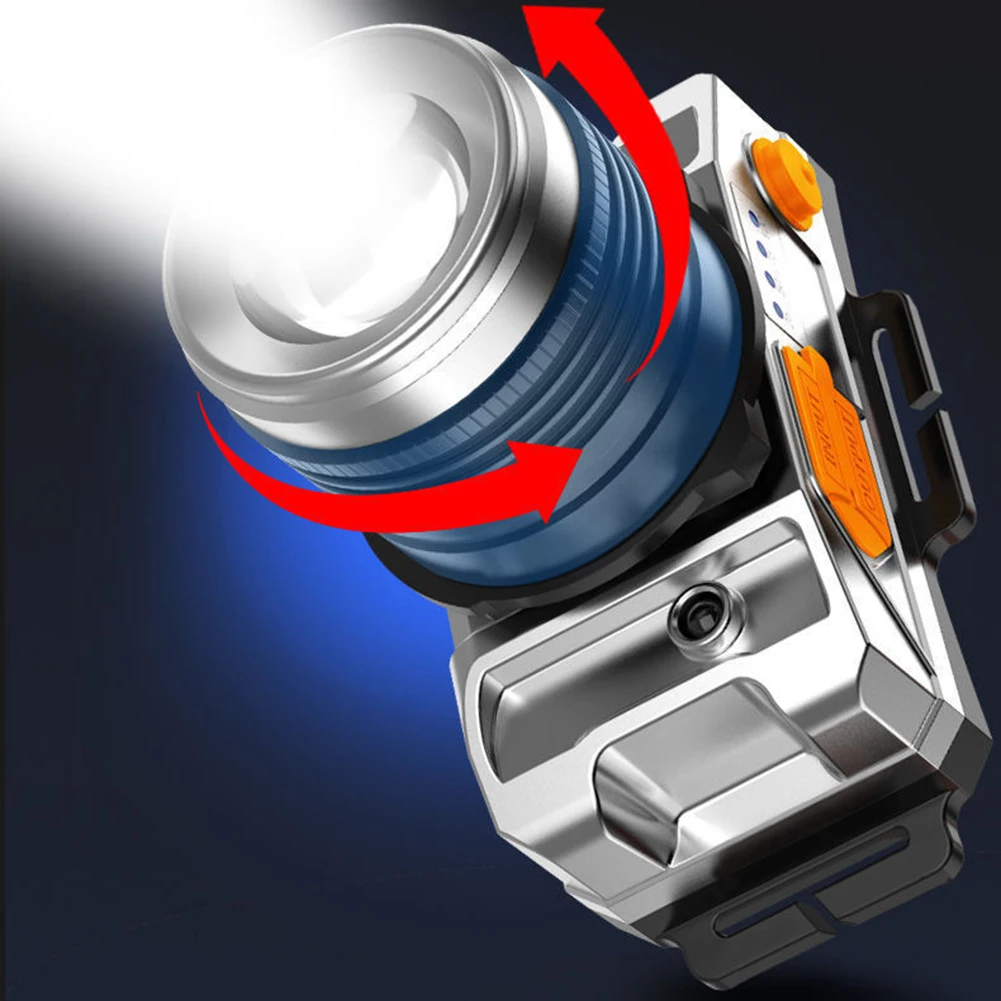 

USB Rechargeable Sensor LED Headlamp Outdoor Waterproof Portable Torch Flashlight Torch Head Light Best for Camping