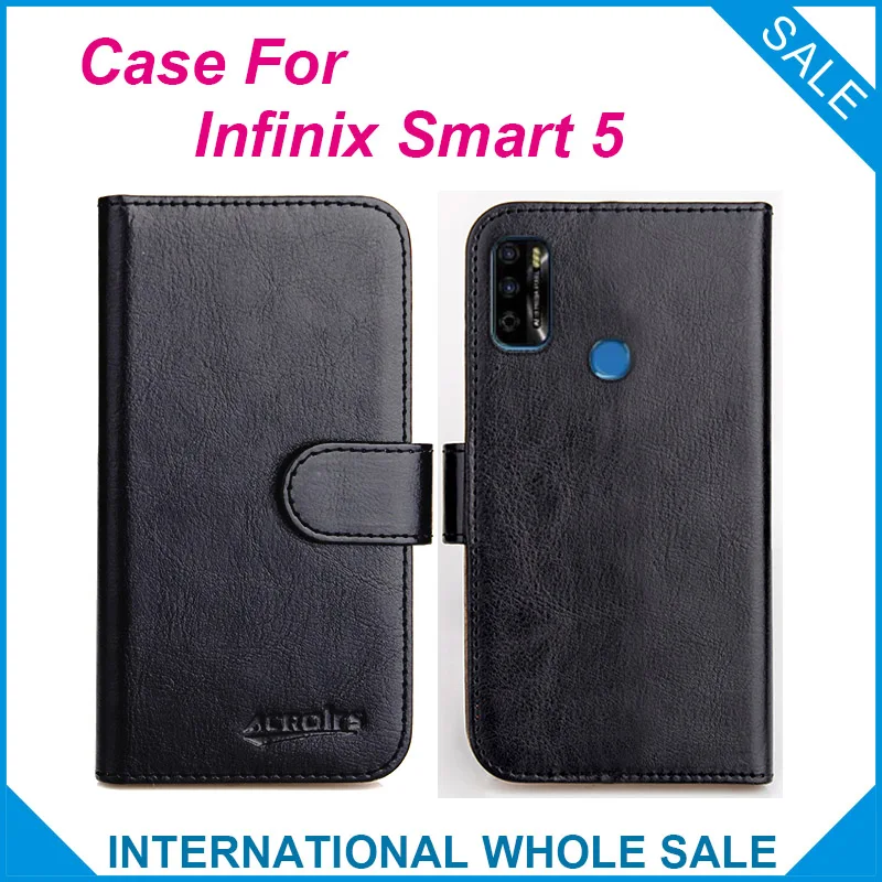 

Infinix Smart 5 Case 6 Colors Flip Slots Leather Wallet Cases For Infinix Smart 5 Cover Slots Phone Bag Credit Card
