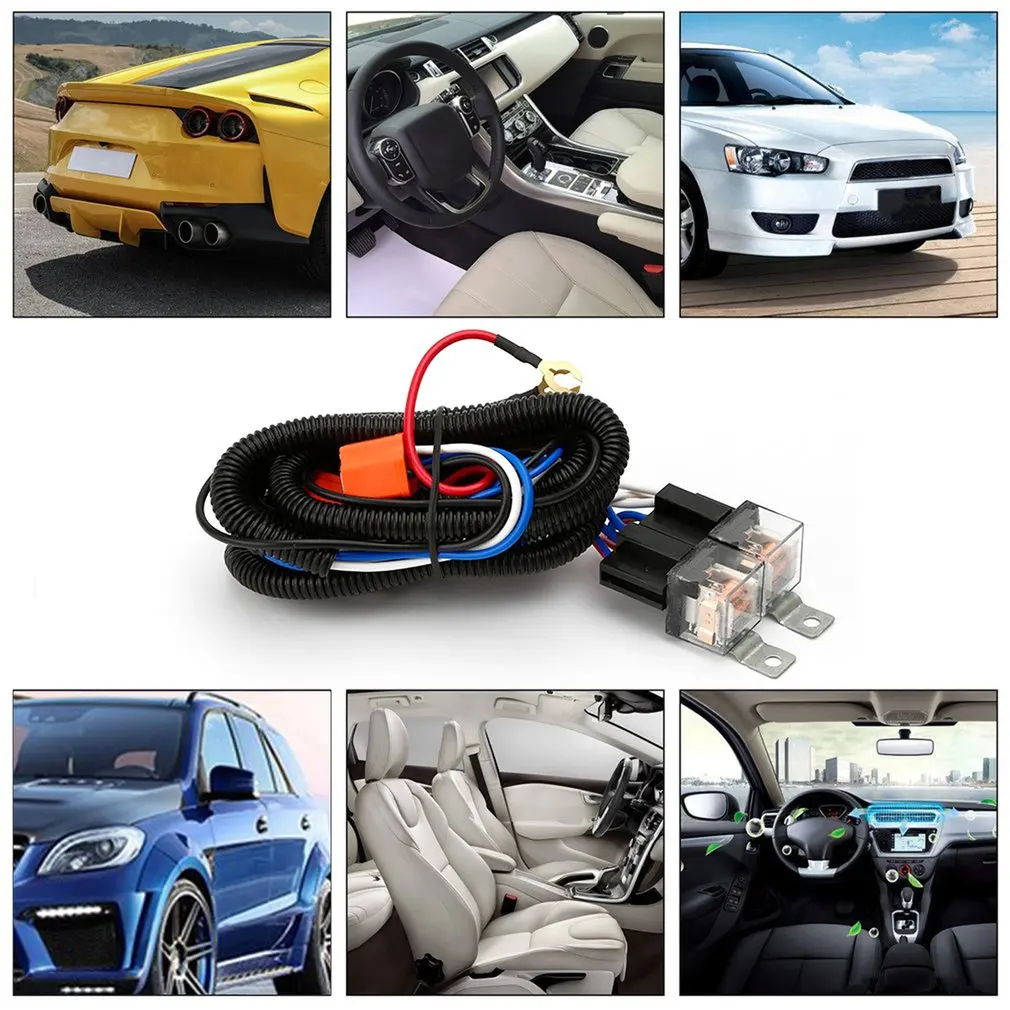 

Автомобисветильник свет s 7 дюймов H4 головсветильник свет 2 фары реле проводки жгут автомобисветильник ламп разъем для автомобисветильник