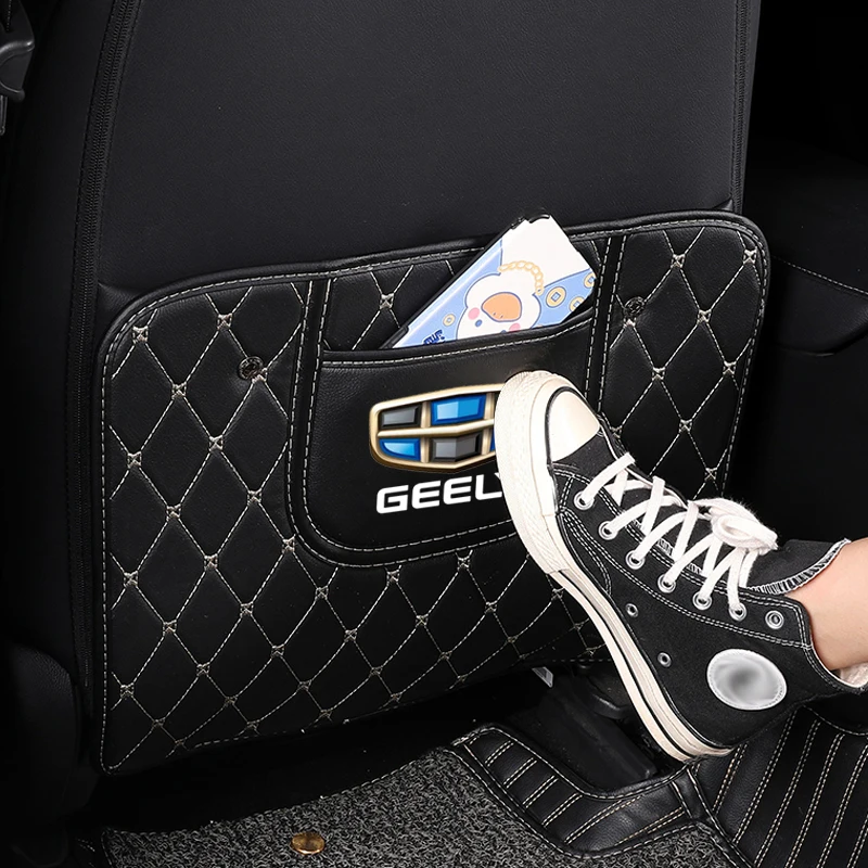 Car Seat Back Anti Kick Pad Leather Scratch Mat For Geely Emgrand X7 EC7 Atlas Boyue CK2 GC6 Parts LC ec7 ec8 ck atlas ck2 ck3 | Автомобили